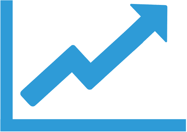 line graph up
